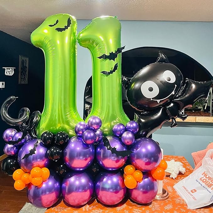 40 inch Number Balloon 0-9 Green Large Number 0 Balloons,Digital Balloons for Birthday Party Celebration Decorations Supplies, Helium Foil Number Balloons for Wedding Anniversary