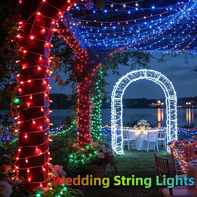 300 LED Valentines Day Decorative Lights, Connectable Red Valentine Lights Indoor with Timer Memory & Dimmable & 12 Modes, 75FT Decoration Fairy String Lights for Outside Bedroom Patio Tree Party