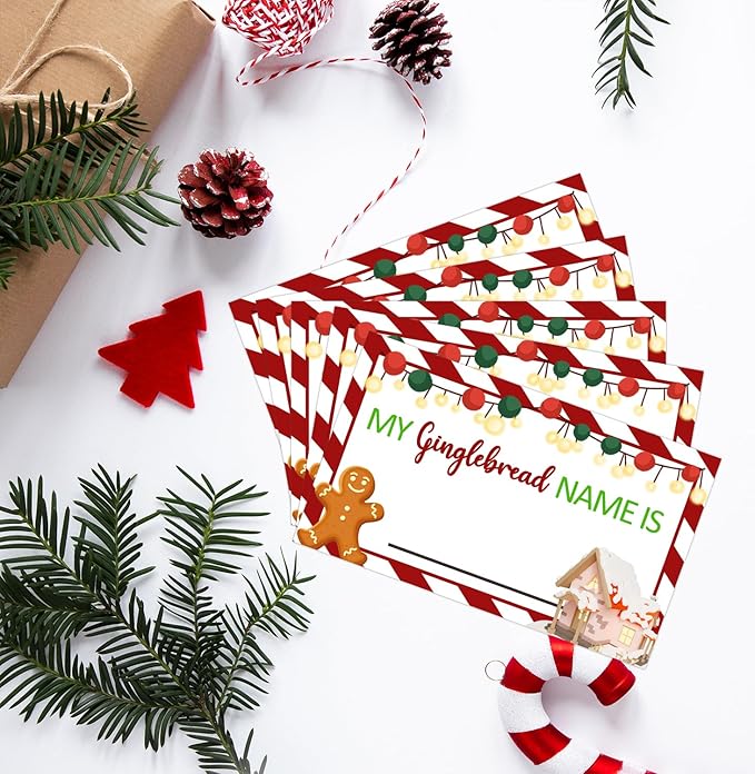 Christmas Party Decorations-Christmas Decorations-Christmas Party Games-What is Your Gingerbread Name?