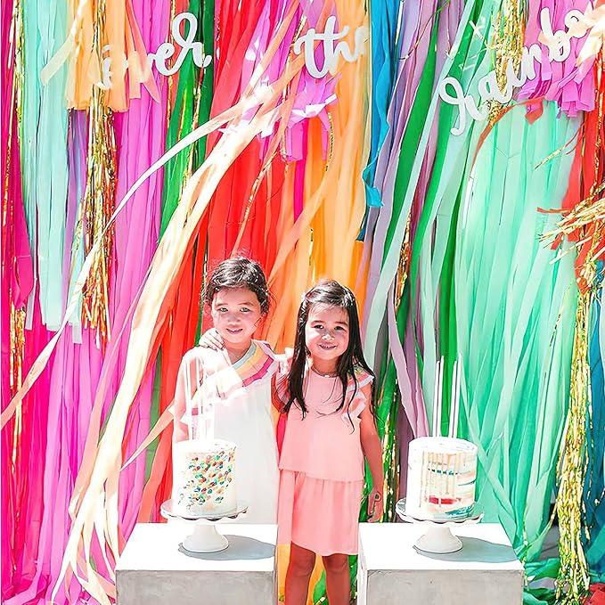 PIGETALE Crepe Paper Streamers 4 Rolls 328ft, Pack of Unique 3 Purple and White Party Streamer for Birthday Wedding Ceremony Baby Shower Party Decorations DIY Supplies Art Crafts (1.8Inch x 82Ft/Roll)