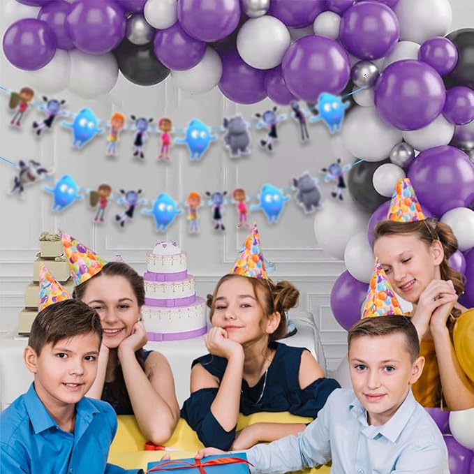 Vamprina Garland Decoration – Cute Vampire Fantasy Theme Hanging Garland for Birthday Celebration Setup, Wall and Backdrop Display, Party Room Styling, Photo Area Decoration, and Spooky.