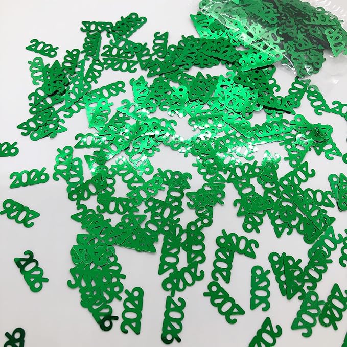 Confetti Year 2026 Green - Half Pound (8 oz) #7349 Q08