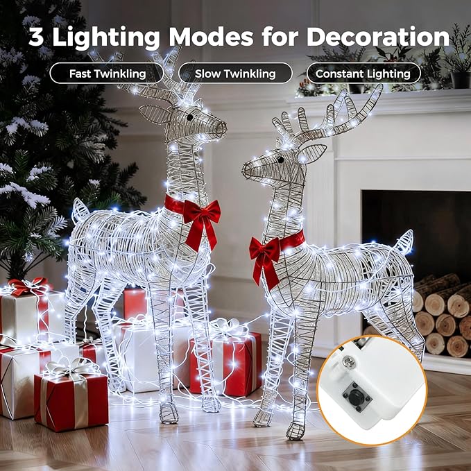 litogo 30 Pack 7FT 20 LED Fairy Lights Battery Operated, 3 Lighting Modes, Bulk Mini Twinkle String Lights Waterproof Silver Wire for Weddings Mason Jars Party Christmas Decorations-Cold White