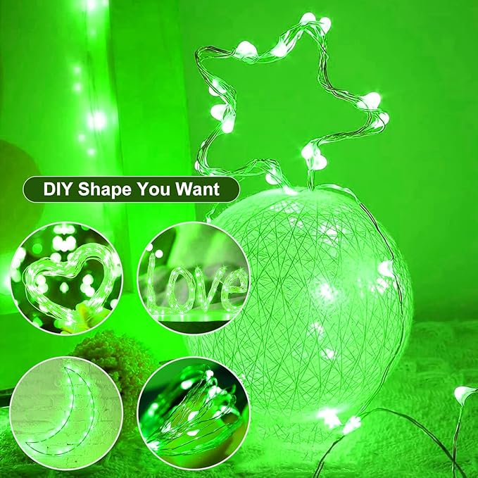 8Pack Fairy Lights Battery Operated, 7ft 20 LED 3 Modes Speed Twinkle Mini String Lights Waterproof Silver Wire Firefly Starry Lights for Mason Jars Wedding Party Christmas Decorations