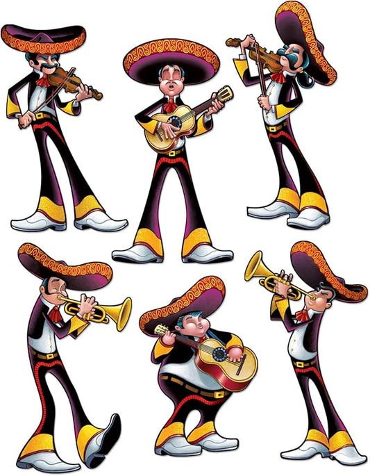 Beistle Fiesta Cutouts, One Size, Multicolored