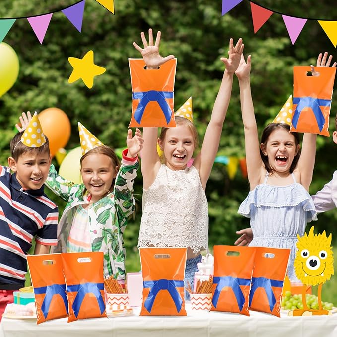 Eccliy 30 Pcs Dragon Birthday Party Decoration Cartoon Anime Dragon Candy Gift Bags for Theme Party Decorations Goodie Supplies