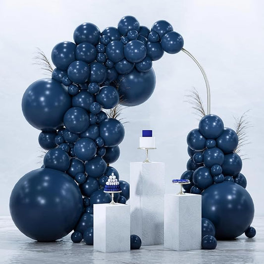 PartyWoo Navy Blue Balloons 99pcs Different Sizes of 36 18 12 10 5 Inch Dark Blue Balloon Arch Kit Garland for Graduation Wedding Sports Theme Boy Baby Shower Men Birthday Party Decorations Blue-Y72