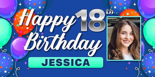 Custom Celebration Sign by DOT4DOT - Personalized for Happy Birthday Banner, Kids, Wedding, Parties, Grand Opening, Graduation, Congratulations (Celebration 26, 4x8)