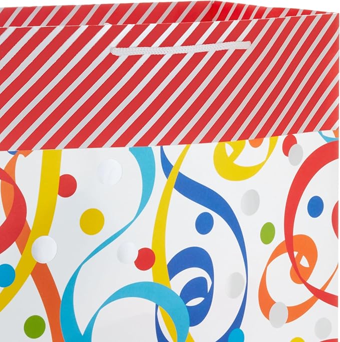 Hallmark Assorted Birthday Gift Bags (8 Bags: 4 Medium 9", 4 Large 13") for Kids, Teachers, Grandchildren, Adults, Siblings, Parties