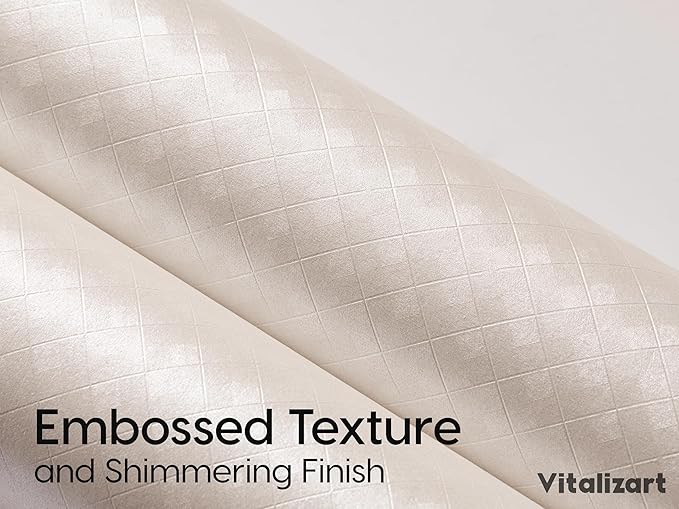 Vitalizart White Metallic Grid Wrapping Paper Set 17" With Organza Ribbon & Gift Tags Christmas Gift Wrapping Birthday Baby Shower Wedding Bouquets Handmade Crafts 197"(16.4 Ft) White Ribbon