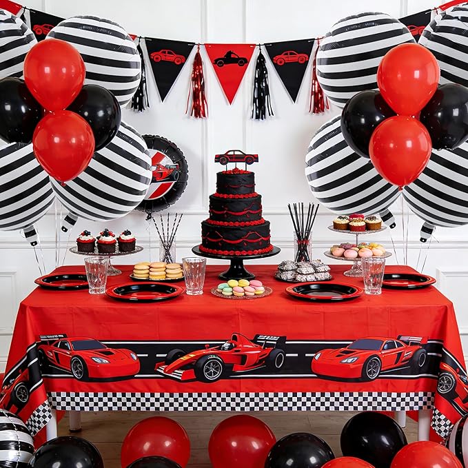 TONIFUL 30Pcs 18 Inch Round Balloons Large Black White Round Shape Foil Balloons Big Black White Round Helium Mylar Balloons for Birthday Wedding Baby Shower Anniversary Engagement Party Decor Supp