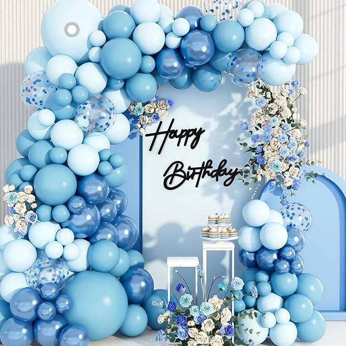 CANREVEL Happy Birthday Sign for Backdrop, Felt Black Happy Birthday Banner, Black Birthday Party Decorations for Girl Boy Women Men, Wall Decor Balloon Arch Photo Prop