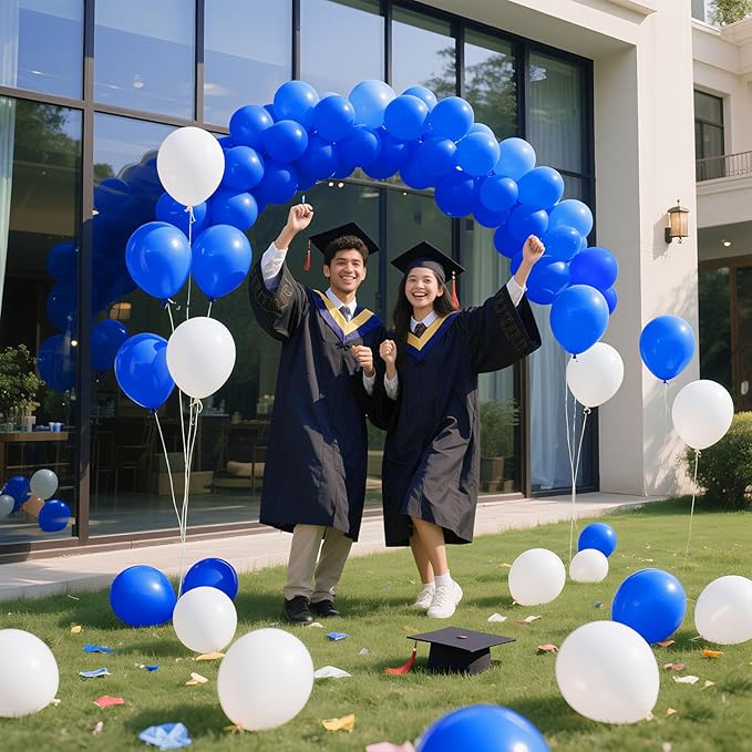 Blue Balloons Blue Party Decorations 30 Pack 18 inch Round Royal Blue Balloons for Birthday Graduation Baseball Nautical 4th of July Independence Memorial Day Patriotic Party Decorations