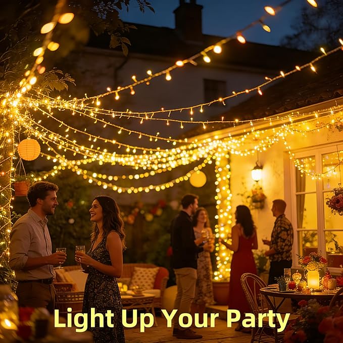 300 LED Christmas Tree Lights, Connectable Christmas Lights Indoor with Timer Memory & Dimmable & 12 Modes, 75FT Mother's Day Decoration Fairy String Lights for Outside Bedroom Patio, Warm White