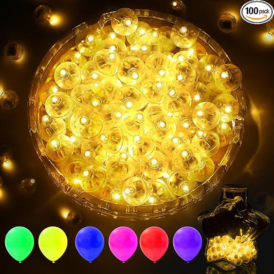 AIKEI 200pcs LED Balloon Lights,Warm White Mini Balls Lights,Long Standby Time Party Lamps,Waterproof for Paper Lantern,Easter Eggs Decor, Halloween Wedding Birthday Party Decoration
