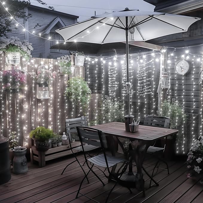 300 LED String Lights, 128FT Waterproof Fairy Lights Christmas Ligths 8 Modes Twinkle Indoor Outdoor, Plug in for Bedroom Classroom Wedding Garden Christmas Decorations. Cold White…