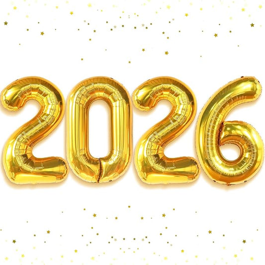 Gold 2026 Balloons 42 Inch, Giant - Gold Graduation Decorations 2026, Foil Number 2026 Graduation Balloons Class of 2026 Decorations | Graduation Party Decorations | Prom Decorations 2026, Katchon
