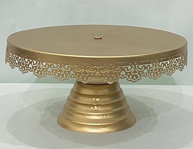 Premium Metal Cake Stand Elegant Centerpiece for Cakes, Cupcakes, and Desserts Display Stand for Weddings, Parties, and Special Occasions Pedestal (Set of 2)