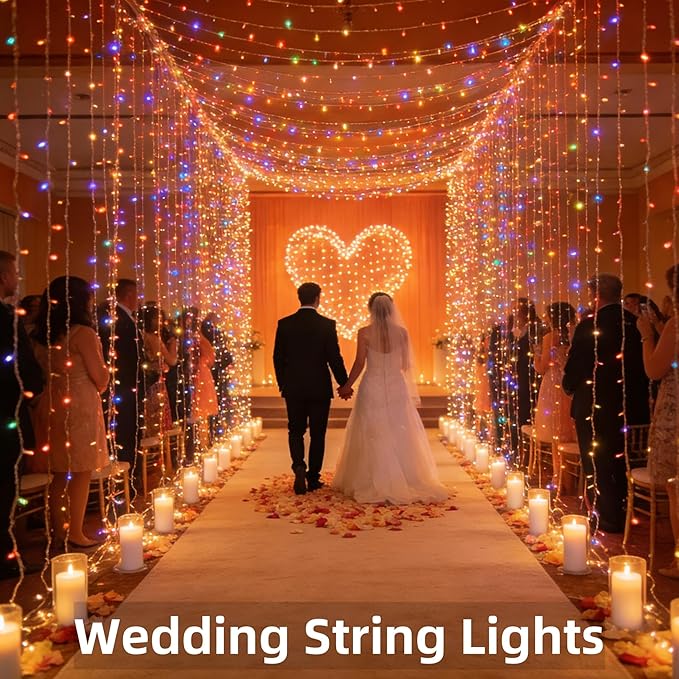 300 LED Christmas Tree Lights, Connectable Christmas Lights Indoor with Timer Memory & Dimmable & 12 Modes, 75FT Decoration Fairy String Lights for Outside Bedroom Home Patio Yard Tree, Multicolor