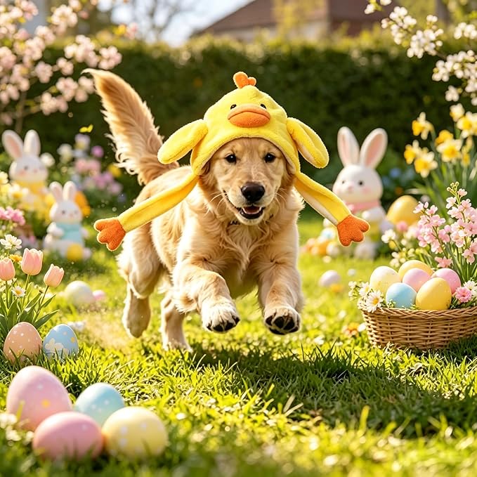 Animal Hat with Funny Plush Moving Ears,Crazy Hats for Kids Holiday Cosplay Easter Dress Up Cute Hat Kids Gift
