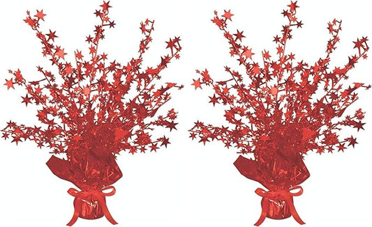 Red Star Gleam 'N Burst Centerpiece (Pack of 2)