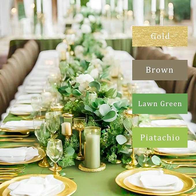 8 Rolls Crepe Paper Streamers, Woodland Streamers Party Decorations for Baby Shower Bridal Shower Wedding Safari Jungle Dinosaur Themed Birthday Christmas Decorations