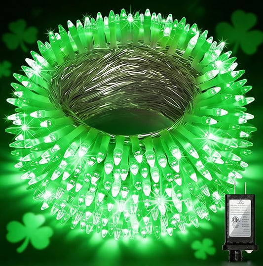 350LED Christmas Lights Indoor Outdoor, 90ft 12 Modes Green LED String Lights with Timer Dimmable, Waterproof Christmas Tree Lights for Xmas Patio Yard Fence Balcony Garden Party Decor Green