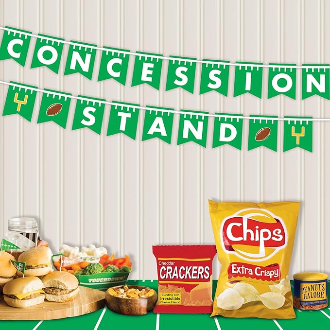 Beistle 6" x 9' Game Day Concession Stand Banner For Football Decorations, Tailgating Sports Themed Parties, Made In USA Since 1900