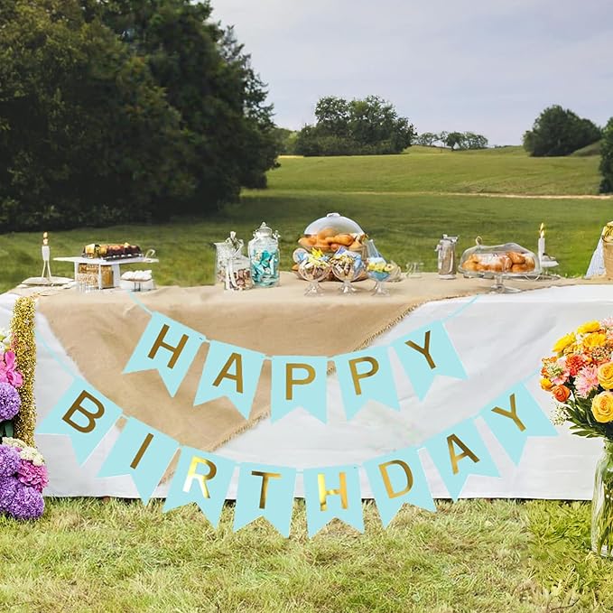 Happy Birthday Banner Party Banner Birthday Hanging Decoration for Women Men Girls Boys Adults Pets Party Backdrop Wall Decor Party Supplies