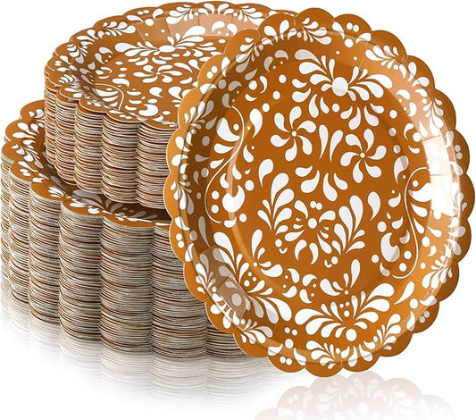 Havawish 60 Pcs Mexican Cielito Lindo Fiesta Plates Platos Cinco De Barro Mexicanos Paper Plates Taco Party Party Decoration Mexicanos Platos De Barro Disposable Dessert Dinner Tableware