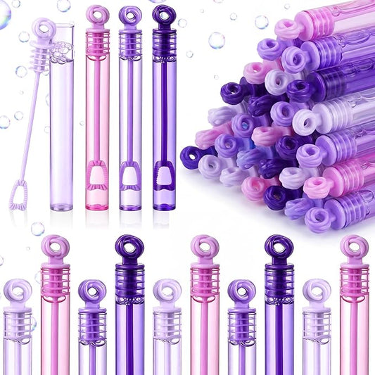 Lunmon 120 Pcs Purple Mini Bubble Wands Bulk Purple Party Favors Kpop Theme Toys Gifts for Kids Toddler Summer Birthday Party Supplies Goodie Bag Stuffers Treat Bag Fillers Outdoor Classroom Prizes