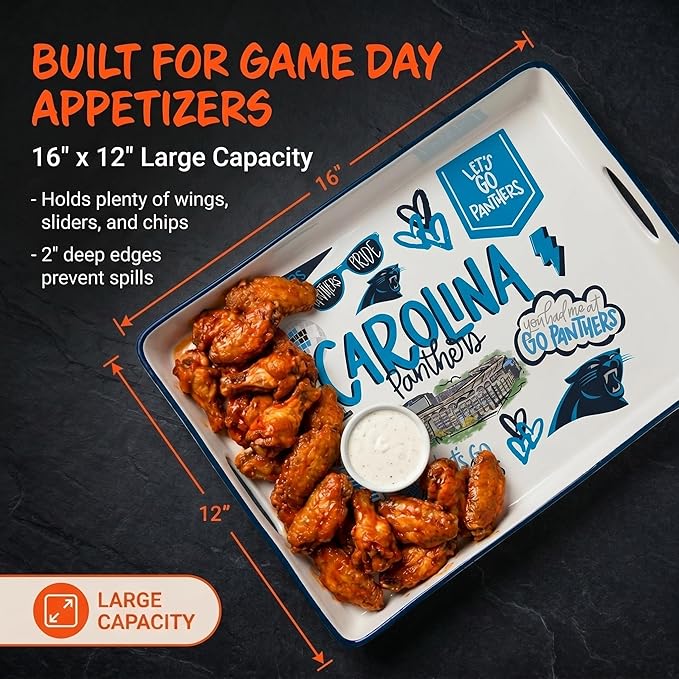 NFL Loco Fan Large Serving Tray w/Handles