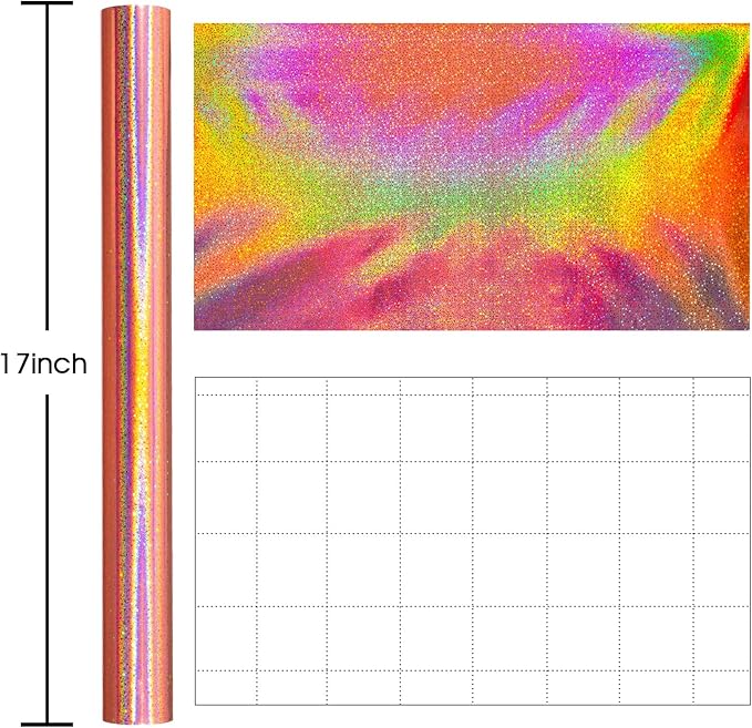 Burymento Rose Gold Wrapping Paper Roll, Metallic Holographic Star Gift Wrap for Birthday, Valentines, Mothers day, Graduation, Wedding, Fathers day, Baby Shower, Christmas (17 IN x 32.8 FT)