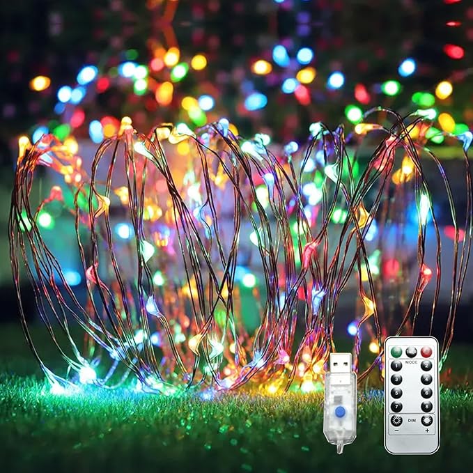 Lemical 300LEDs Fairy Curtain Lights 98FT (10×9.8FT Strands) Fairy String Lights with 8 Modes Remote Control Curtain String Light for Bedroom Wedding Christmas Tree Window Ceiling Decor (Multicolor)