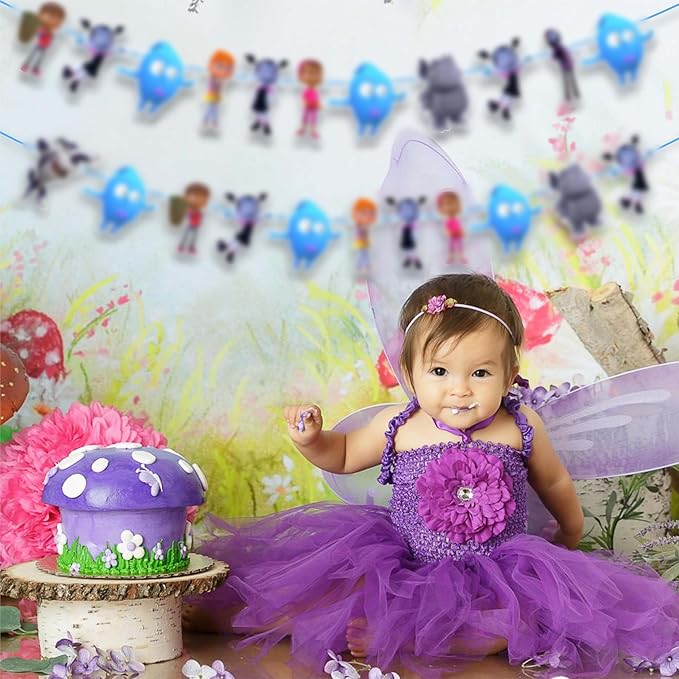 Vamprina Garland Decoration – Cute Vampire Fantasy Theme Hanging Garland for Birthday Celebration Setup, Wall and Backdrop Display, Party Room Styling, Photo Area Decoration, and Spooky.