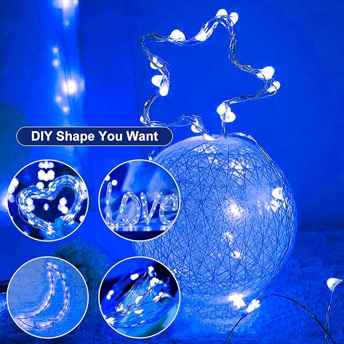 12Pack Fairy Lights Battery Operated, 7ft 20 LED 3 Modes Speed Twinkle Mini String Lights Waterproof Silver Wire Firefly Starry Lights for Mason Jars Wedding Party Christmas Decorations