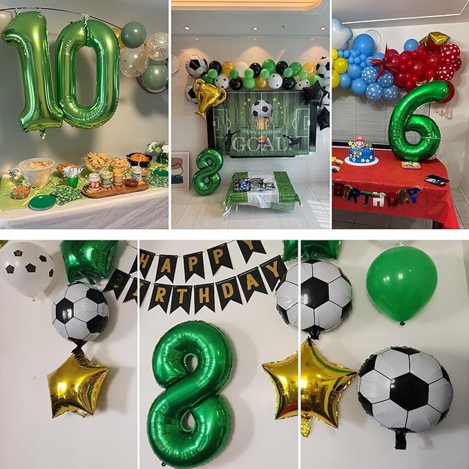 40 inch Number Balloon 0-9 Green Large Number 7 Balloons,Digital Balloons for Birthday Party Celebration Decorations Supplies, Helium Foil Number Balloons for Wedding Anniversary
