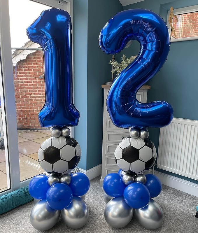 40 Inch Navy Blue 21 Number Balloons Giant Jumbo Huge 12 or 21 Foil Mylar Helium Number Digital Balloons Dark Blue Birthday Mylar Digital Balloons 12th 21st Birthday Anniversary Events Party