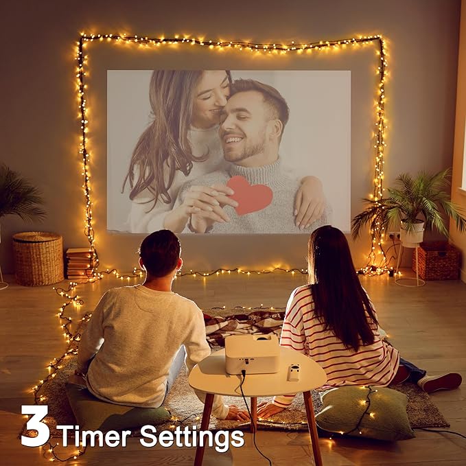 197FT 600 LED Christmas Lights Outdoor, Warm White Christmas Tree Lights Plug in, 8 Modes Twinkle String Light for Bedroom Wedding Party Ceiling Xmas Home Decorations