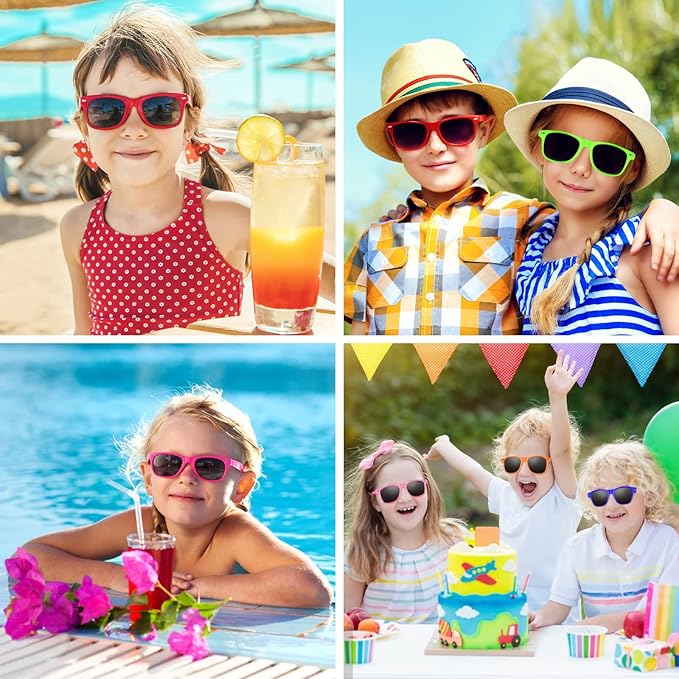 20 Pack Neon Sunglasses Party Favors for Birthday Party Summer Beach Pool Party Supplies