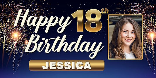 Custom Celebration Sign by DOT4DOT - Personalized for Happy Birthday Banner, Kids, Wedding, Parties, Grand Opening, Graduation, Congratulations (Celebration 29, 5x10)