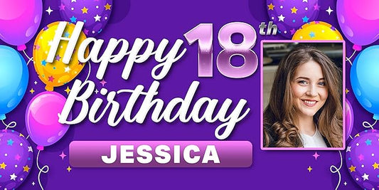 Custom Celebration Sign by DOT4DOT - Personalized for Happy Birthday Banner, Kids, Wedding, Parties, Grand Opening, Graduation, Congratulations (Celebration 27, 5x10)