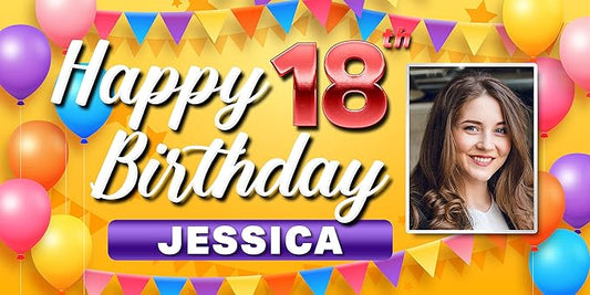 Custom Celebration Sign by DOT4DOT - Personalized for Happy Birthday Banner, Kids, Wedding, Parties, Grand Opening, Graduation, Congratulations (Celebration 19, 3x6)