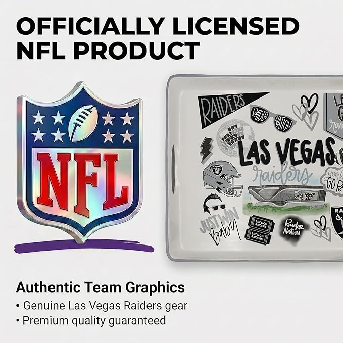 NFL Loco Fan Large Serving Tray w/Handles