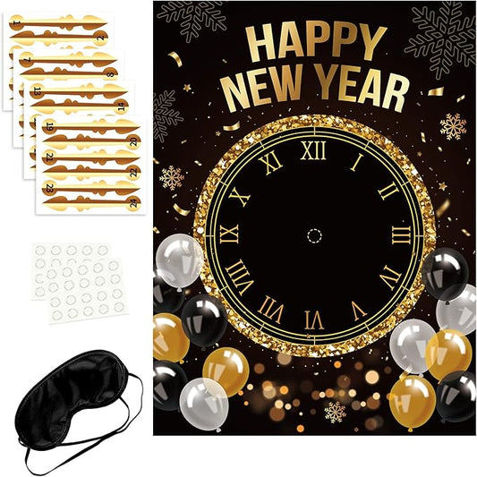 New Year’s Eve Games 2026 – Happy New Year Activities Clock Game Party Decorations Supplies Decor