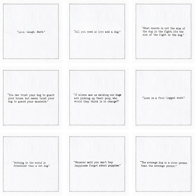 Five Star Funny Dog Quotes | White Cotton Cocktail Napkins | 50 Luxury Disposable Beverage Napkins with Witty Bar Quotes | Drink Napkins for Parties, Bars, Weddings & Game Nights