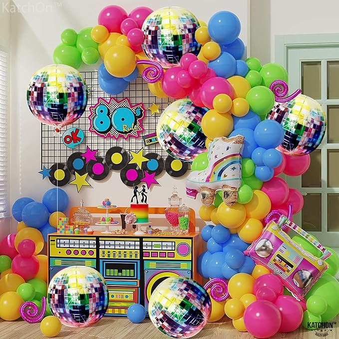 KatchOn, Large Disco Ball Balloons - 22 Inch, Pack of 6 | Disco Balloons for 80's Party Decorations Bachelorette Decorations 90's Theme 70's Theme Party Decor Disco Party Decor Prom Decorations 2026