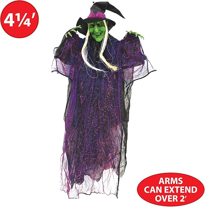 Novelty Witch Creepy Creature Spooky Halloween Hanging Decoration