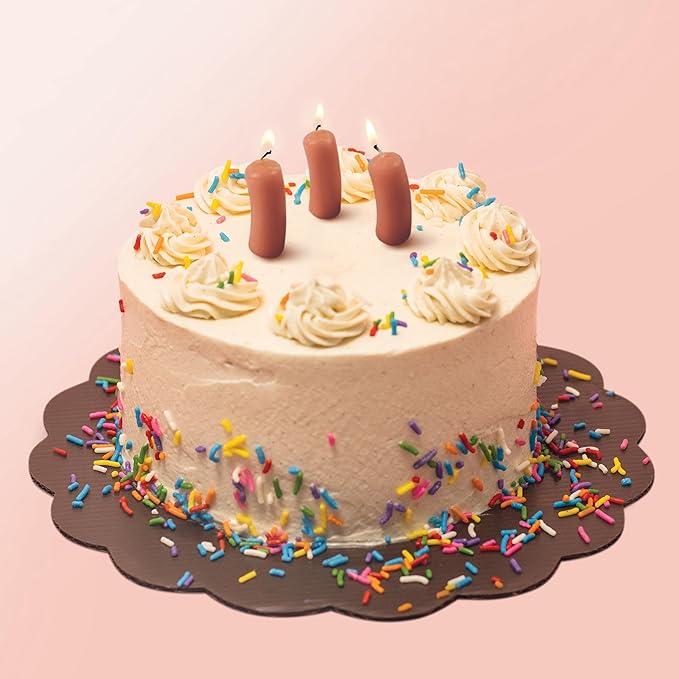Genuine Fred SAUSAGE PARTY Candles Set of 6 Quirky Cocktail Wiener Hot Dog Party Birthday Candles 2" Tall Fun and Unique Party Decor