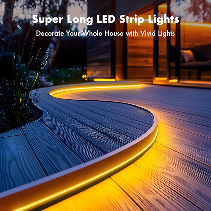 SILFU Neon Rope Lights, 20FT RGB LED Strip Lights, Waterproof IP67 LED Lights for Bedroom, DIY Design, Music Sync, 44 Key Remote Control, Multiple Modes for Bedroom, Holiday Decoration